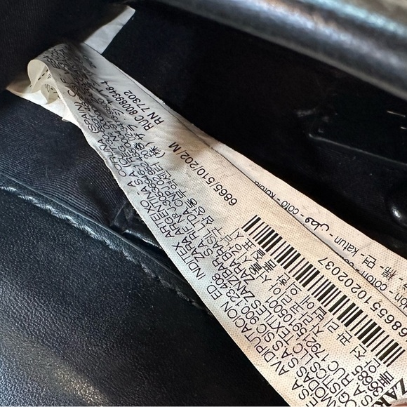 Zara Crossbody Bag Black and Cream Elegant Design - Picture 8 of 16